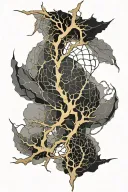 Kintsugi tattoo design idea