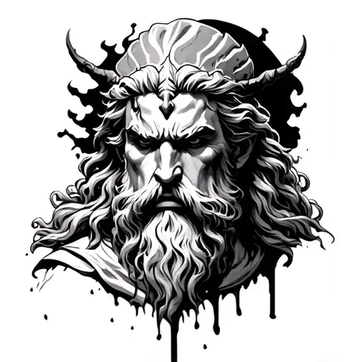 Zeus with Bloodseeker tattoo design idea