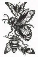 Rammstein and Insect tattoo design idea