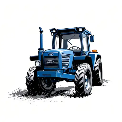 Ford Tractor navy  tattoo design idea