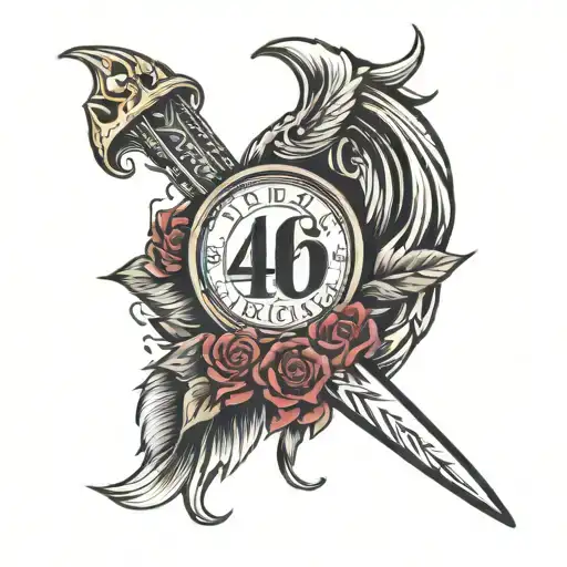 405 area code tattoo design idea