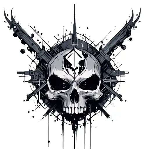 cybersigilism cross tattoo design idea