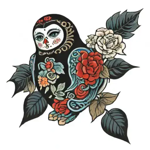 Nesting Doll tattoo design idea