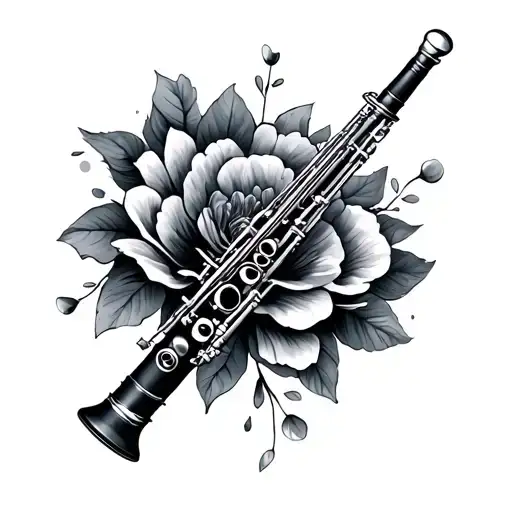 Clarinet tattoo design idea