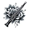 Clarinet tattoo design idea