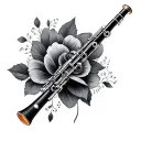 Clarinet tattoo design idea