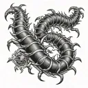 centipede tattoo design idea