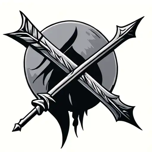Viking Arrow tattoo design idea