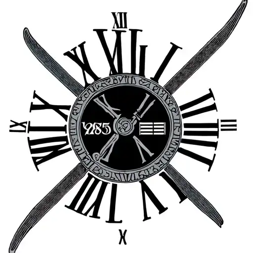 1985 Roman Numerals 04/02 tattoo design idea