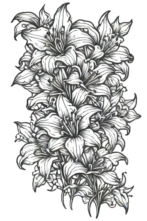 deffodils floral tattoo for forarm half sleeve tattoo design idea