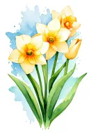 God Is Greater Than My Highs and Lows/ tulips/  daffodil  tattoo design idea