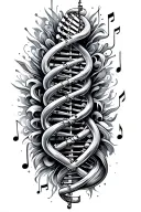 Music, DNA, Tattoo Design tattoo design idea