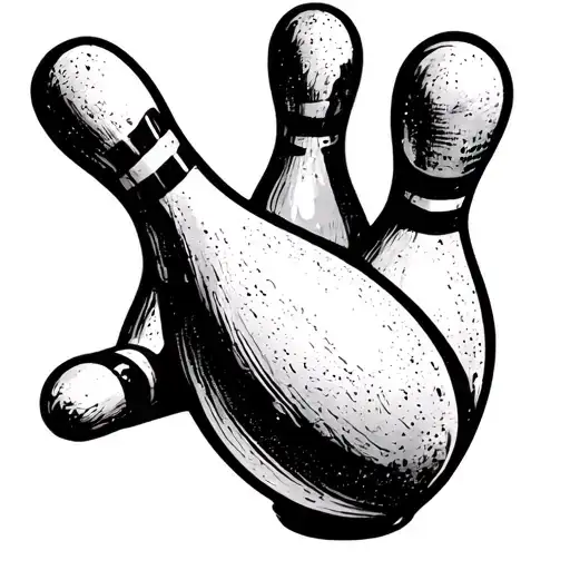 Bowling Pin tattoo design idea