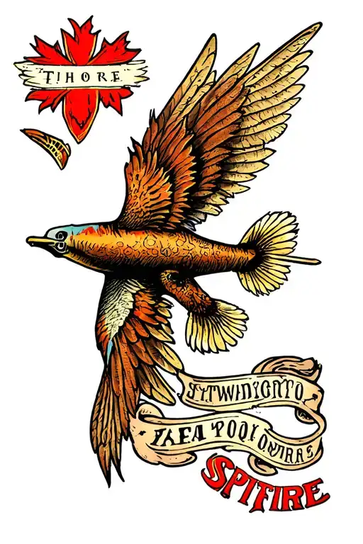 Spitfire tattoo design idea
