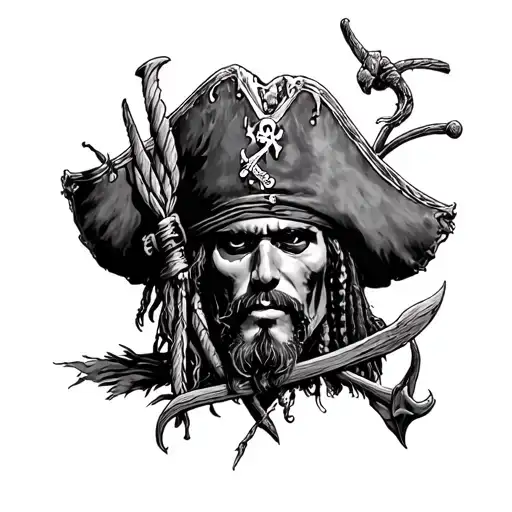 Pirates Of The Caribbean tattoo design idea