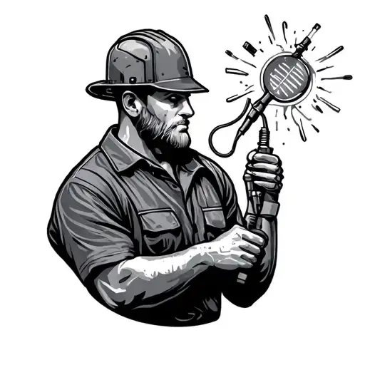 Electrician tattoo design idea