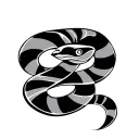 aztec stripes snake design tattoo design idea