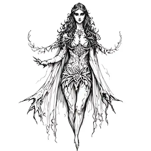 Morgan le Fay tattoo design idea