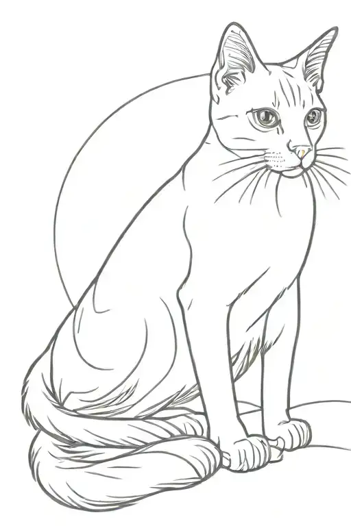 a memorial tattoo for a cat named "Cleo" tattoo design idea