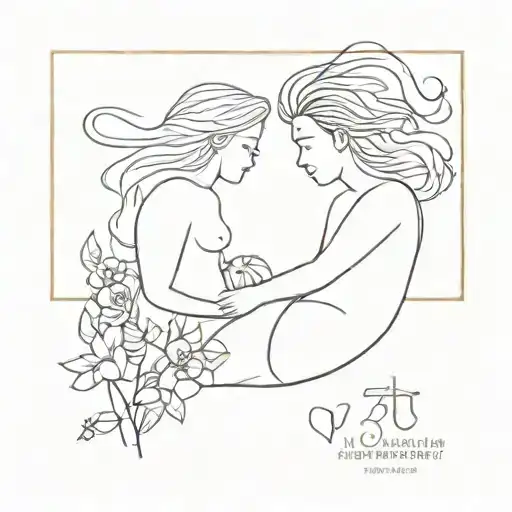 anniversary date couple matching tattoo tattoo design idea