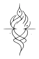 5 elements earth fire water air ether tattoo design idea