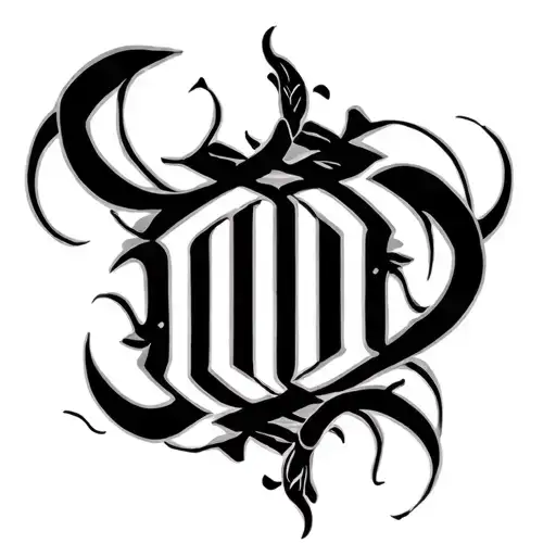 Two Word Ambigram Generator tattoo design idea