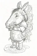 Eeyore suicide tattoo design idea