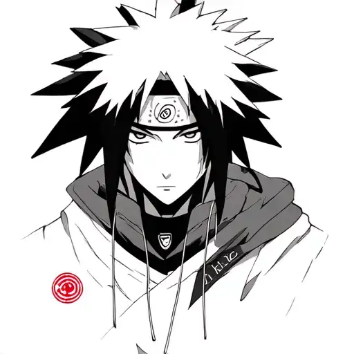 Uchiha Obito Potrait tattoo design idea