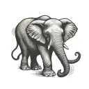 elephant blessing you tattoo design idea