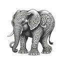 elephant blessing you tattoo design idea