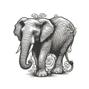 elephant blessing you tattoo design idea