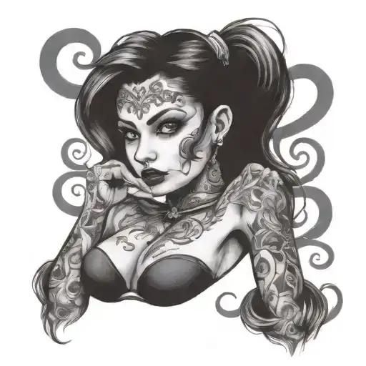 Submissive Slut tattoo design idea