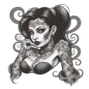 Submissive Slut tattoo design idea