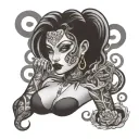 Submissive Slut tattoo design idea