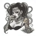 Submissive Slut tattoo design idea