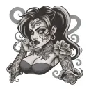 Submissive Slut tattoo design idea