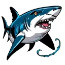 bull shark tattoo design idea
