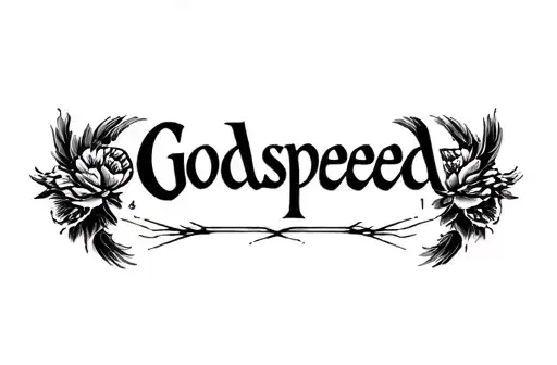 "Godspeed " tattoo design idea