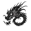 kaido dragon tattoo design idea