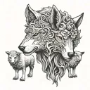 wolf in sheep's clothing tattoo design inspired tattoo design idea