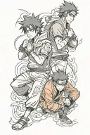 naruto and sasuke tattoo design idea