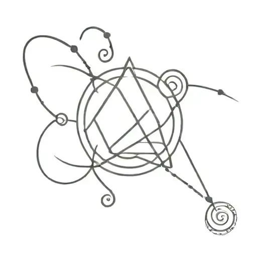 Au alchemy symbol tattoo design idea