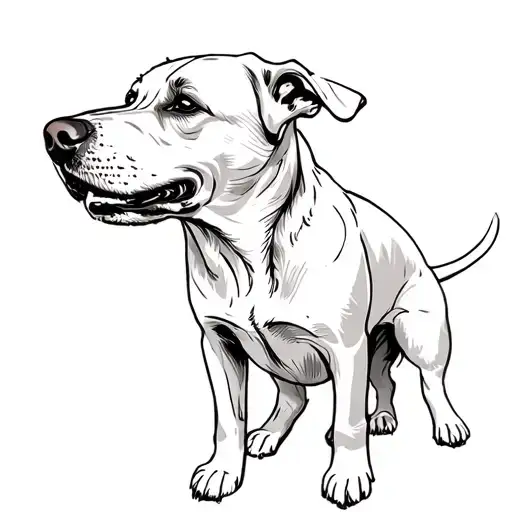 dog memorial tattoo and current dog playing tattoo design idea