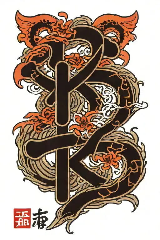kanji symbols tattoo design idea