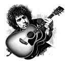 Bob Dylan tattoo design idea