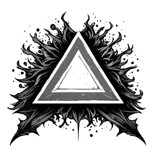 Aa Triangle tattoo design idea
