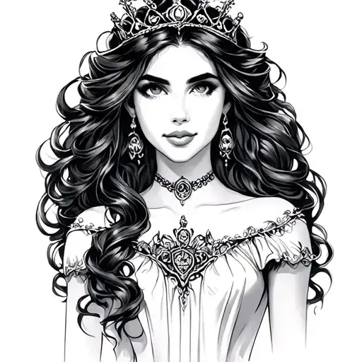 Princess of the dark tattoo design idea