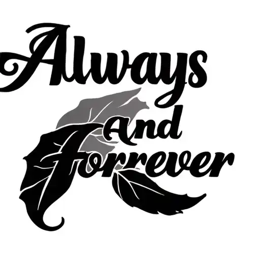 Always And Forever tattoo design idea