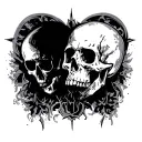 homeland or death tattoo design idea