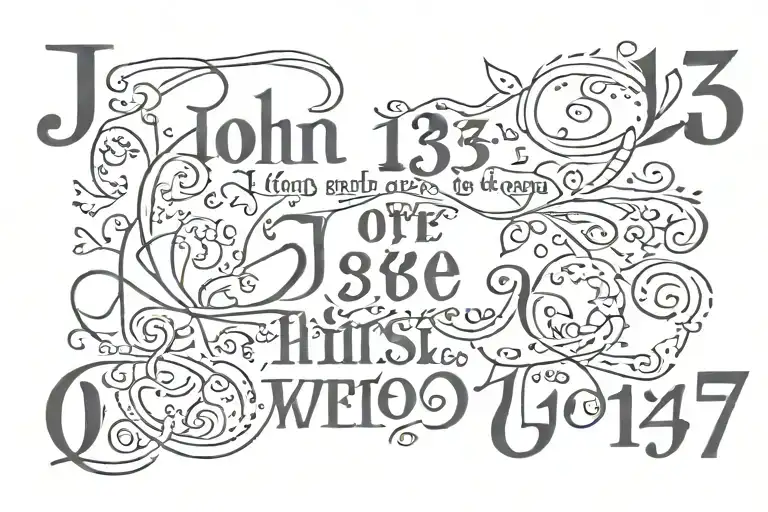 John 13:7 verse tattoo tattoo design idea